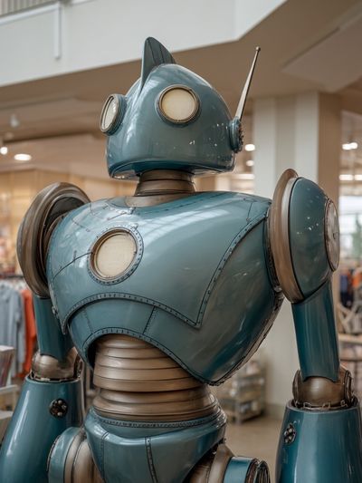 Retro Robot Photography Poster.