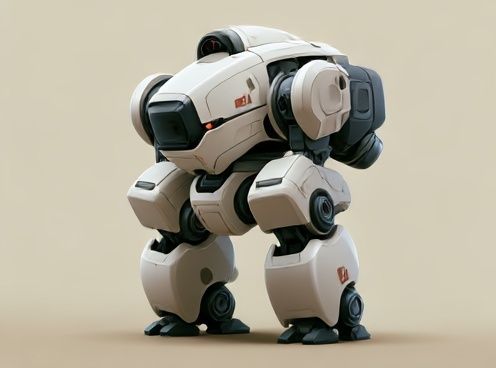 Robotic Mech Concept Art Print. poster detail