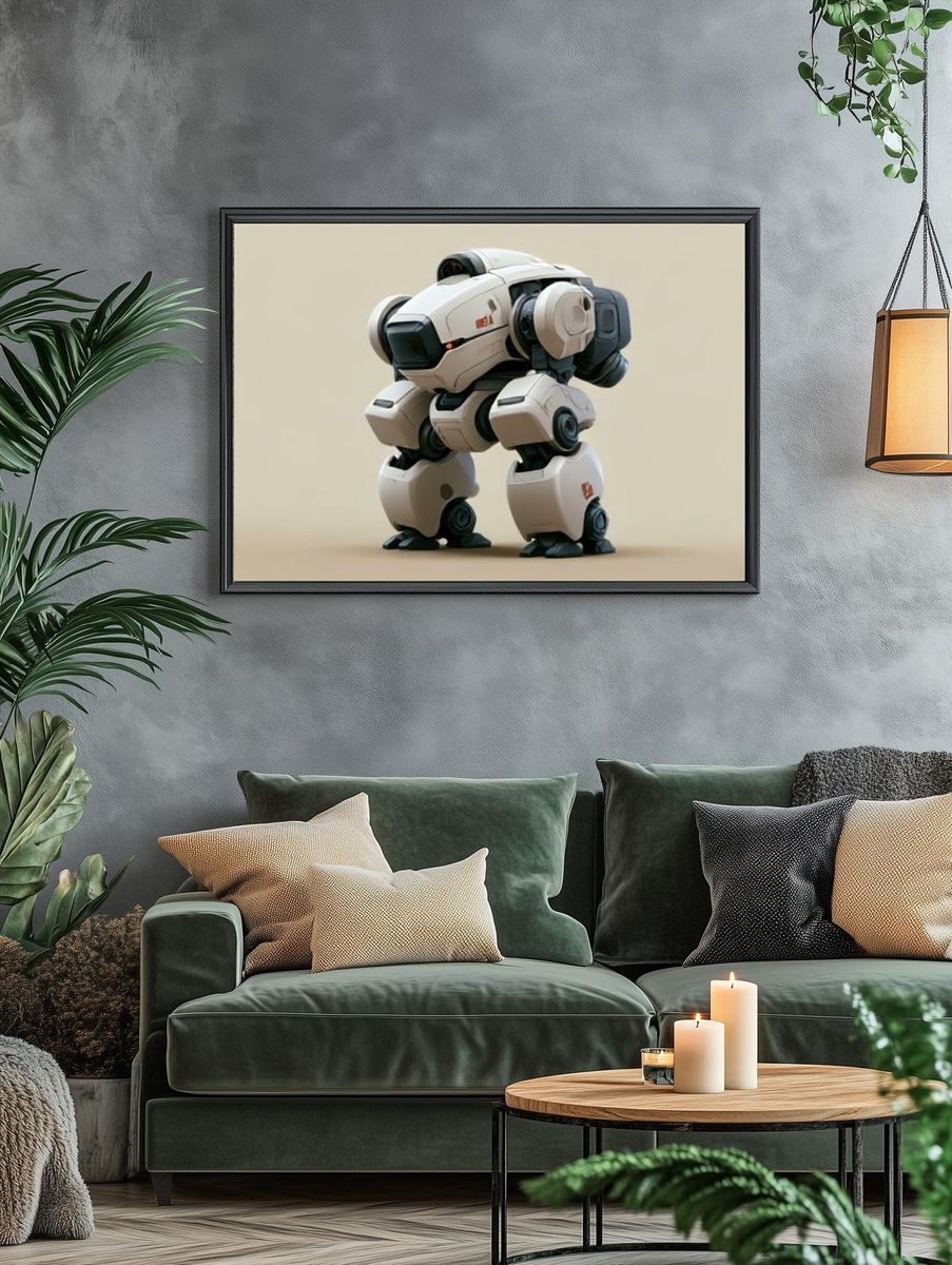 Robotic Mech Concept Art Print. — room view 4