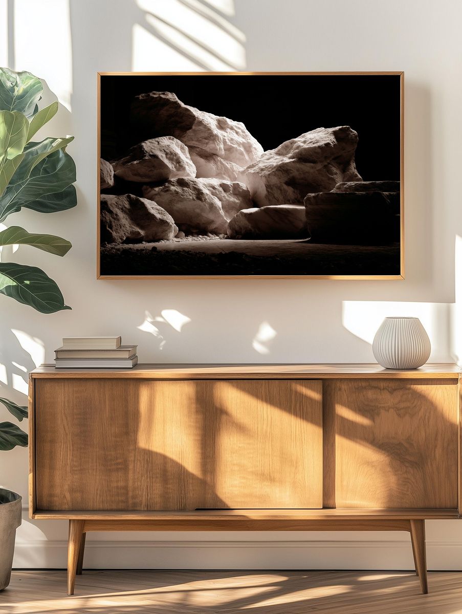 Cave Rocks — Photography Print. — room view 3