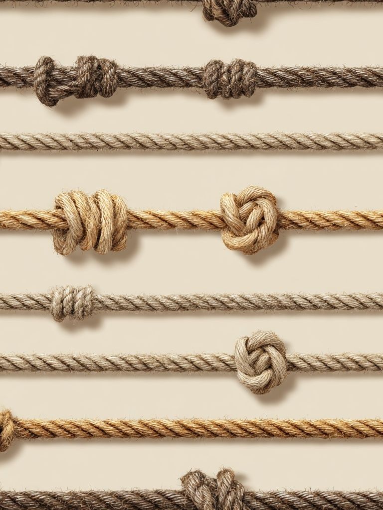 Knotted Rope Texture Print. poster — minimalist art