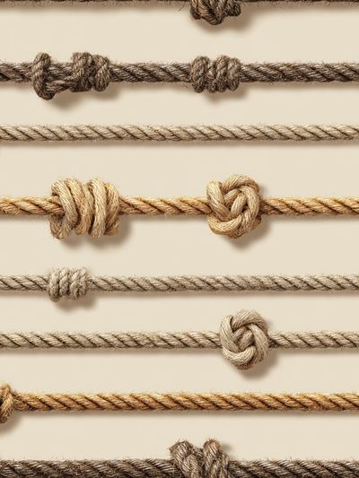 Knotted Rope Texture Print. poster
