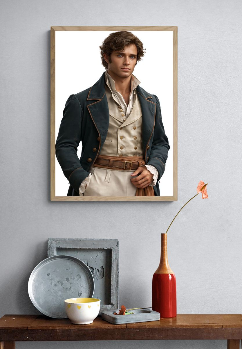 Regency Portrait Fashion Poster. — room view 3