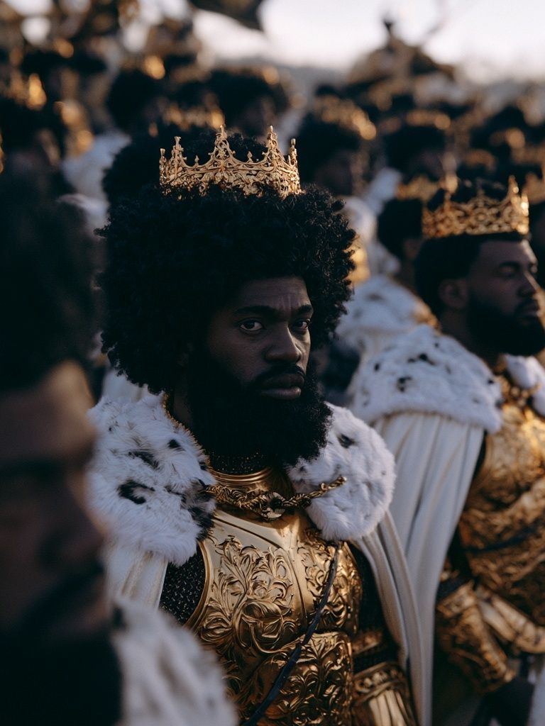 Crowned Royal Portrait Poster. poster detail