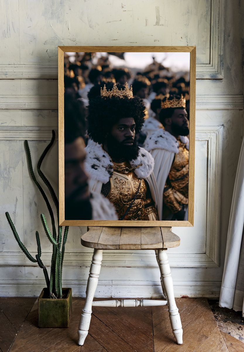 Crowned Royal Portrait Poster. — room view 1