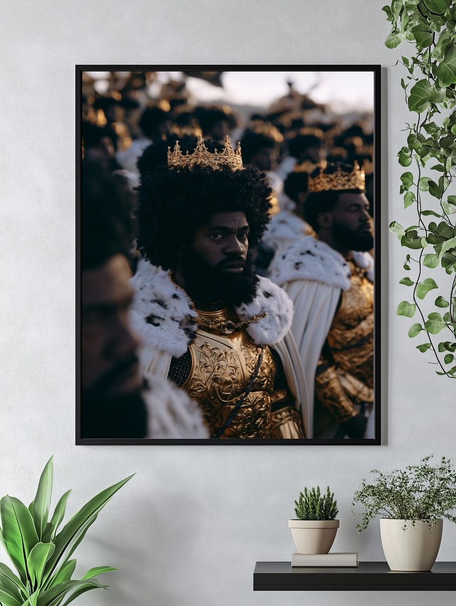 Crowned Royal Portrait Poster. — room view 4