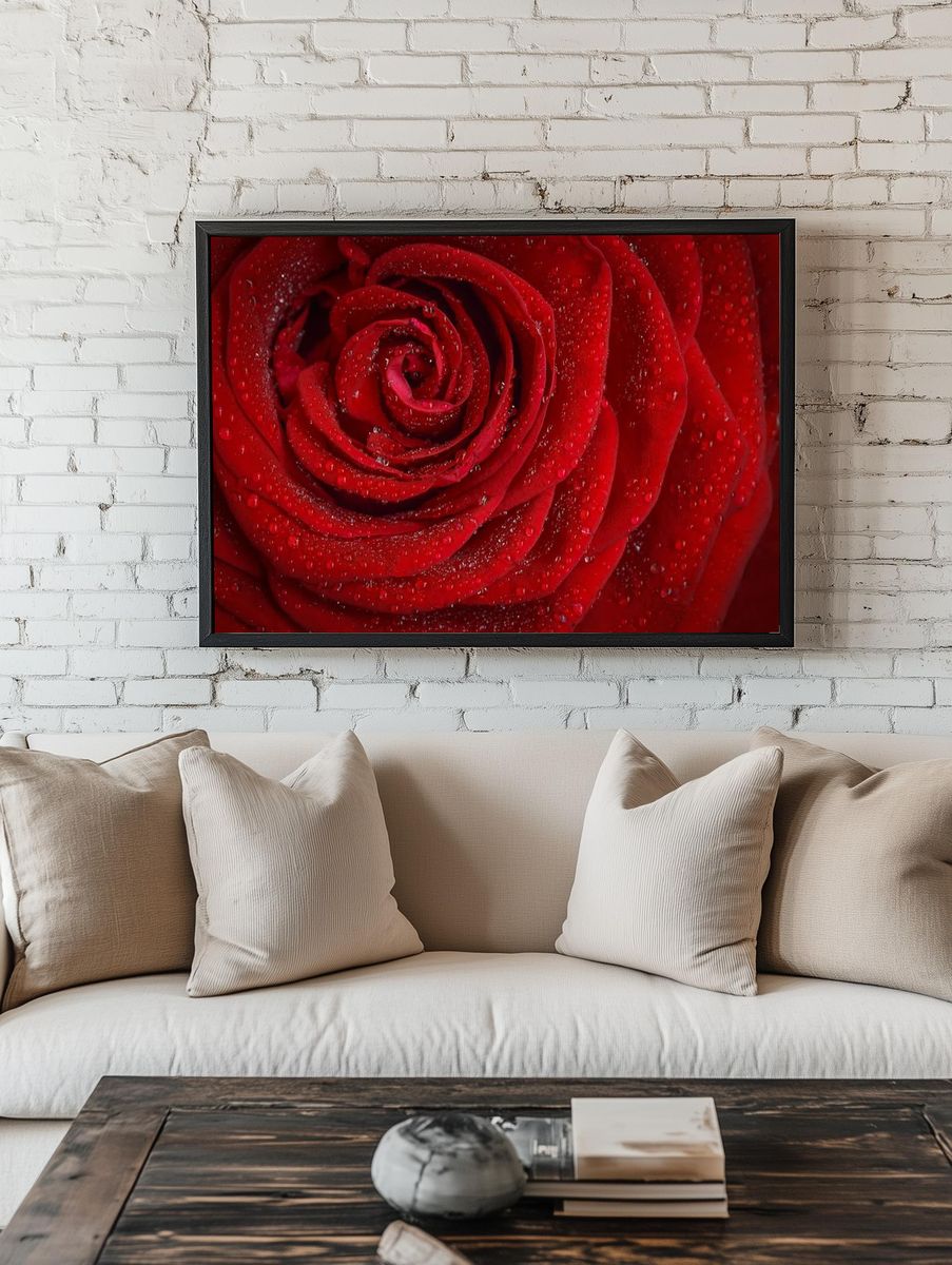 Free red rose image, public. — room view 1
