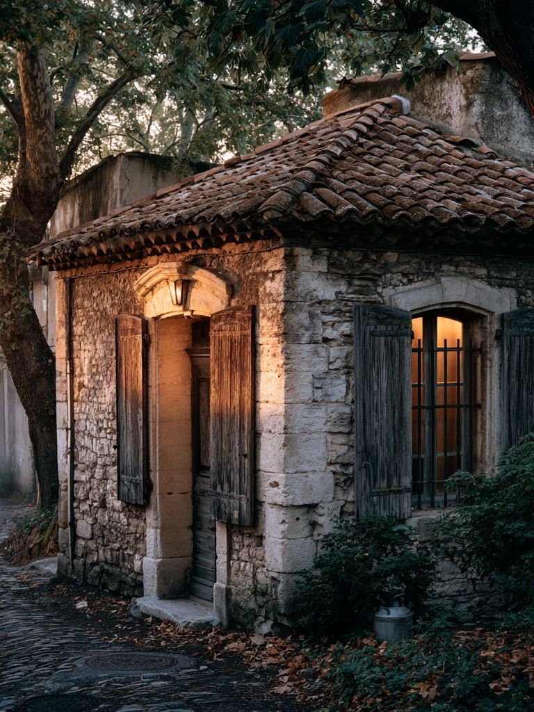 Rustic Stone Cottage Photography Poster. poster — photography art