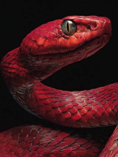 Red Snake — Fine Art Print. poster print