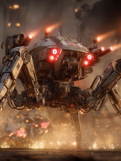Futuristic Robot Spider — Sci-Fi Print