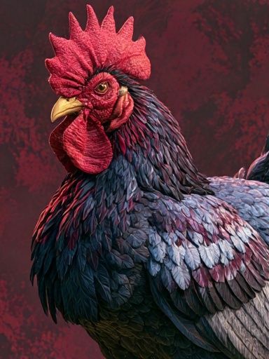 Rooster Portrait Photography Poster. poster — photography art