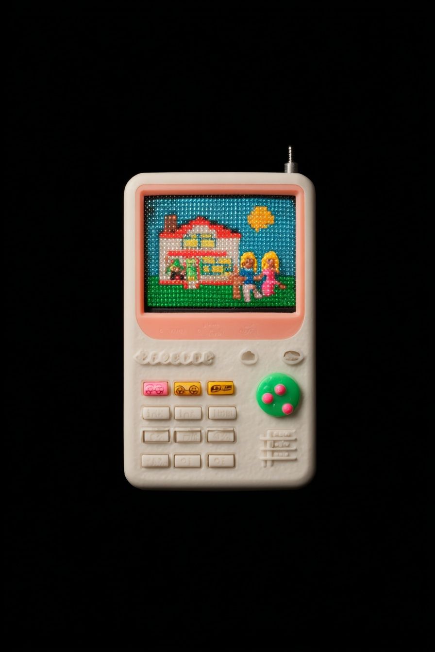 Retro Toy Console — Illustration Print. poster detail