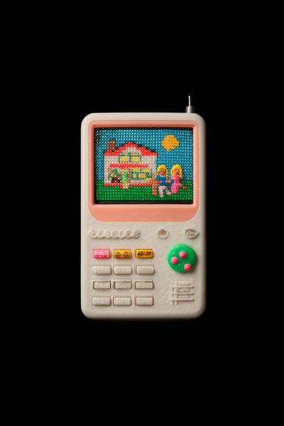 Retro Toy Console — Illustration Print. poster