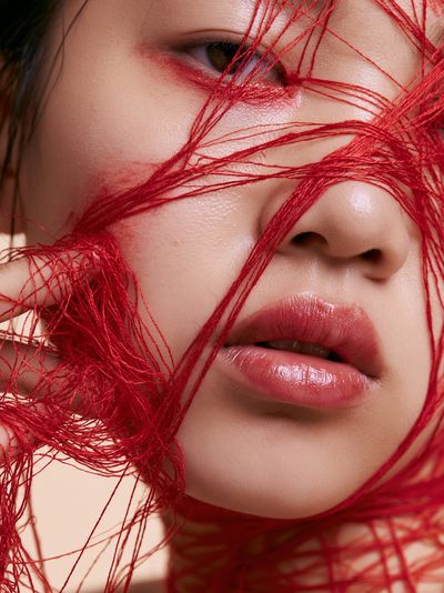 Red Thread Portrait Poster.