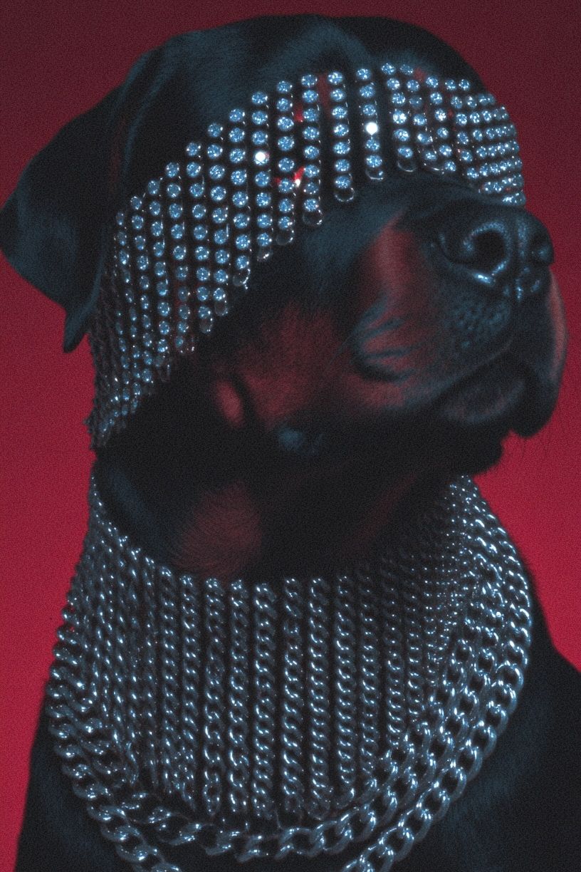 Stylish Rottweiler — Art Print. poster detail