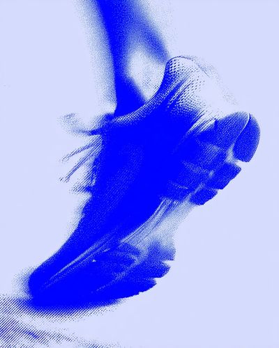 Dynamic Running Shoe — Illustration Print. poster print