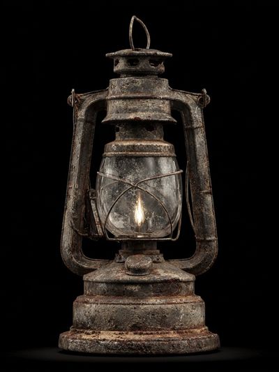 Rustic Lantern Still Life Poster. poster print