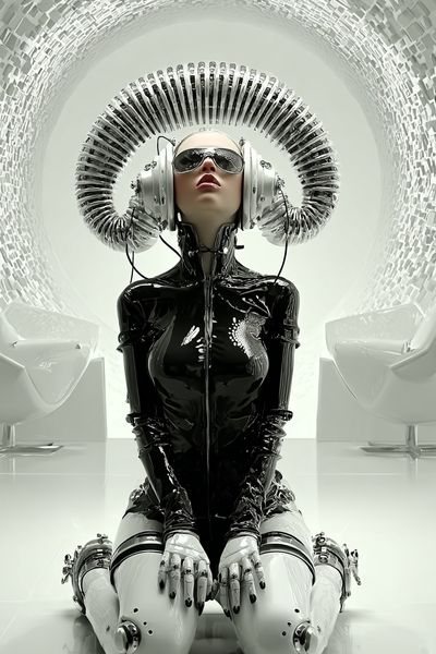 Futuristic Robot Woman