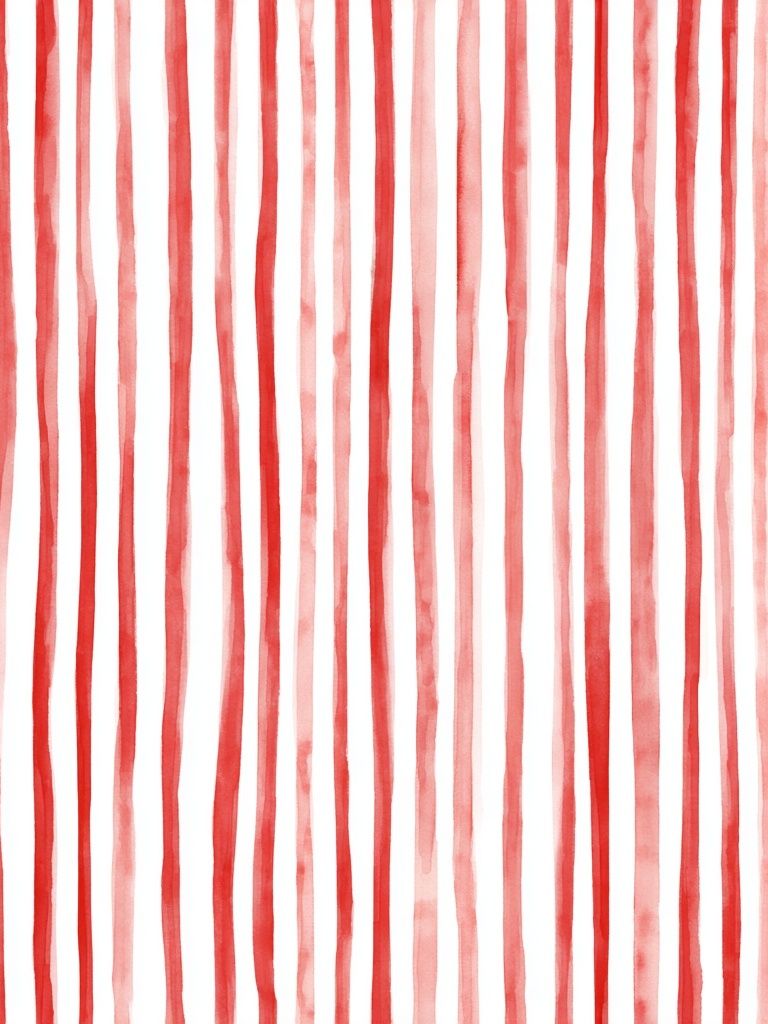 Red Striped Watercolor Pattern Poster. poster — abstract art