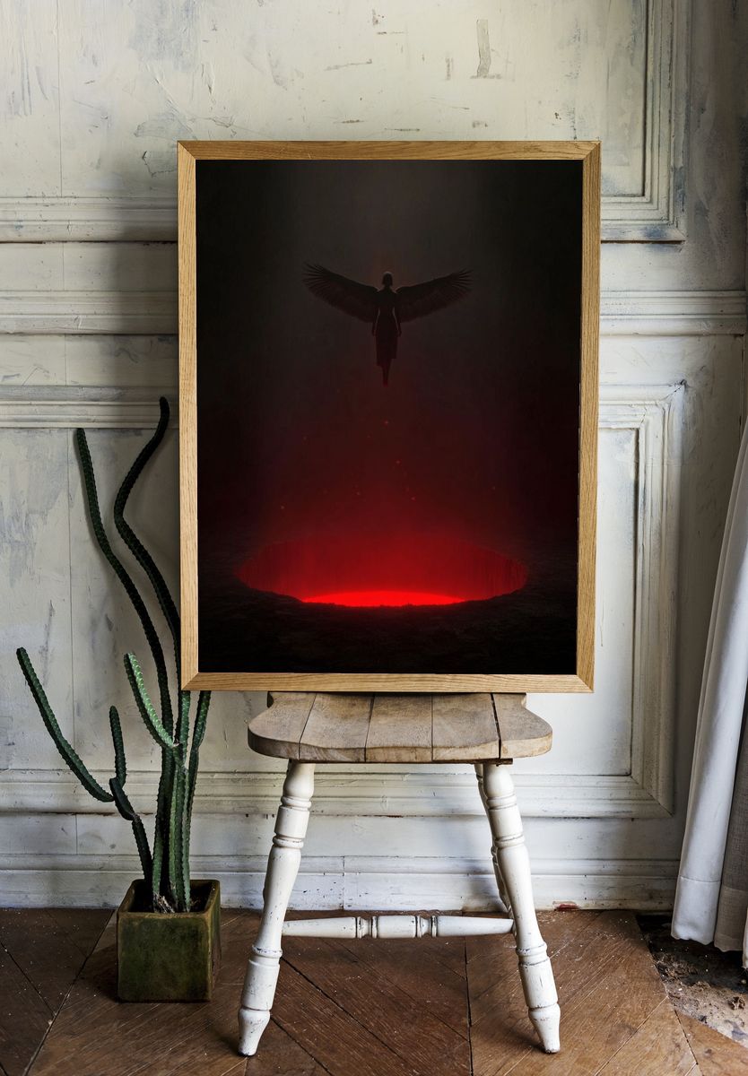 Angel in Darkness — Surrealism Print room preview
