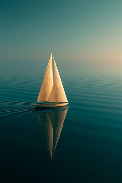 Sailboat Serenity Photography Poster.