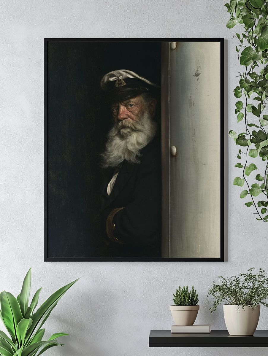 Old Sailor Portrait Photography Poster. — room view 4