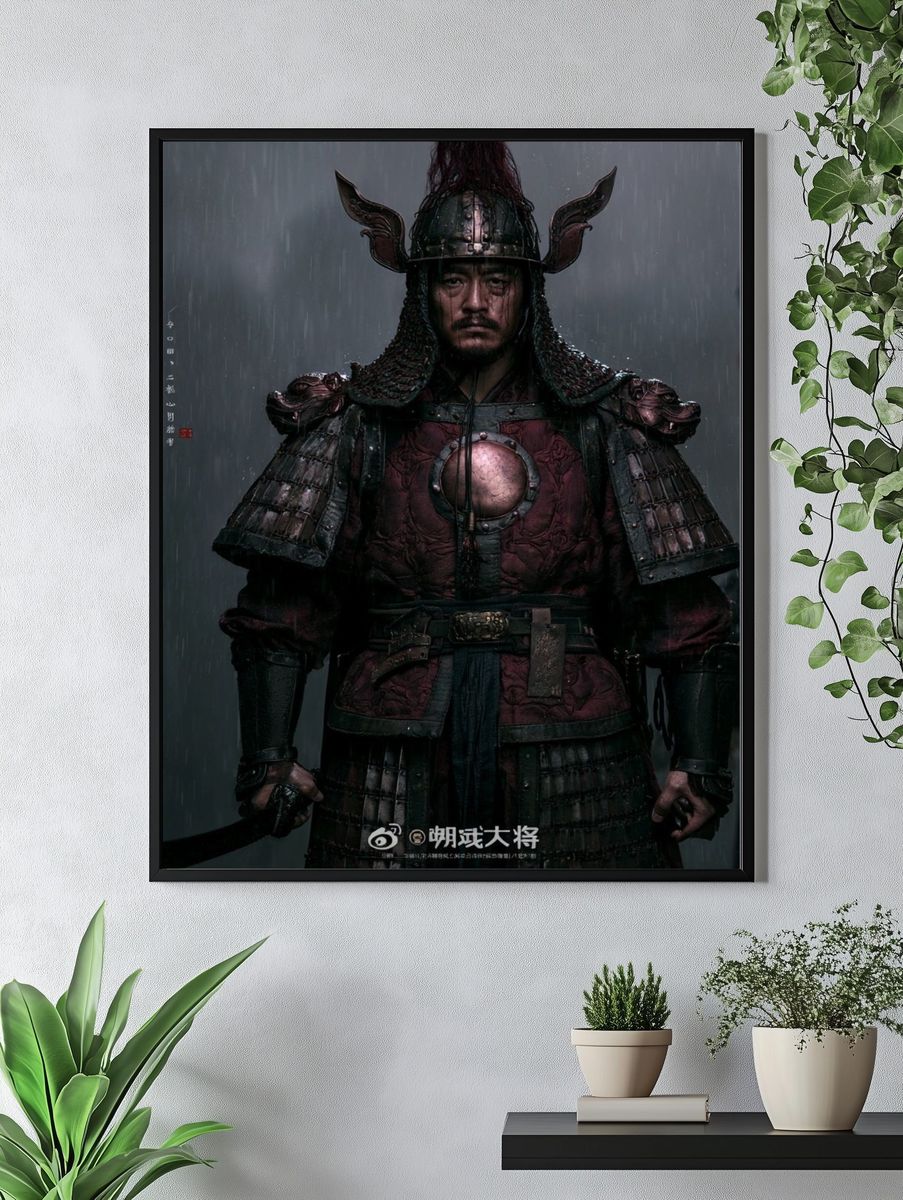 Samurai Warrior Portrait Poster. — room view 4
