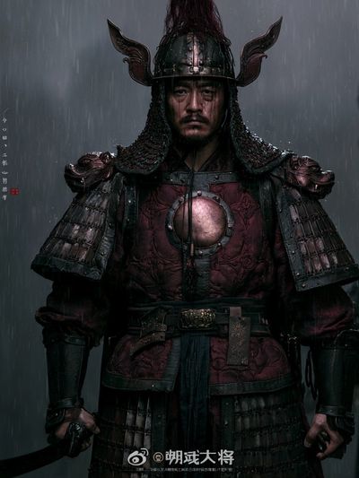 Samurai Warrior Portrait Poster. poster print
