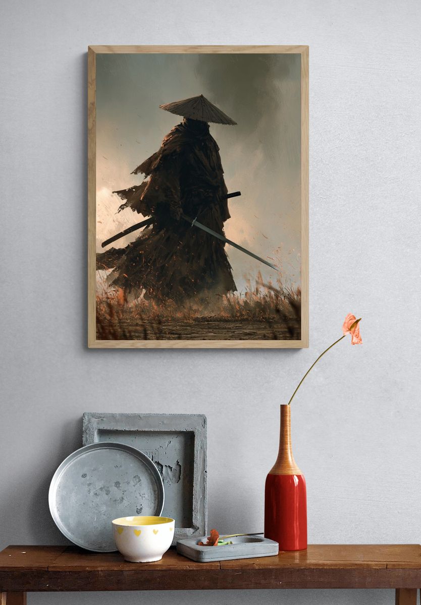 Samurai Warrior Fine-Art Print. — room view 3