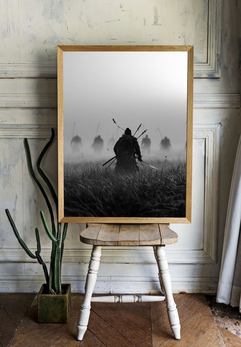 Samurai Mist Field Photography Poster. — room view 1
