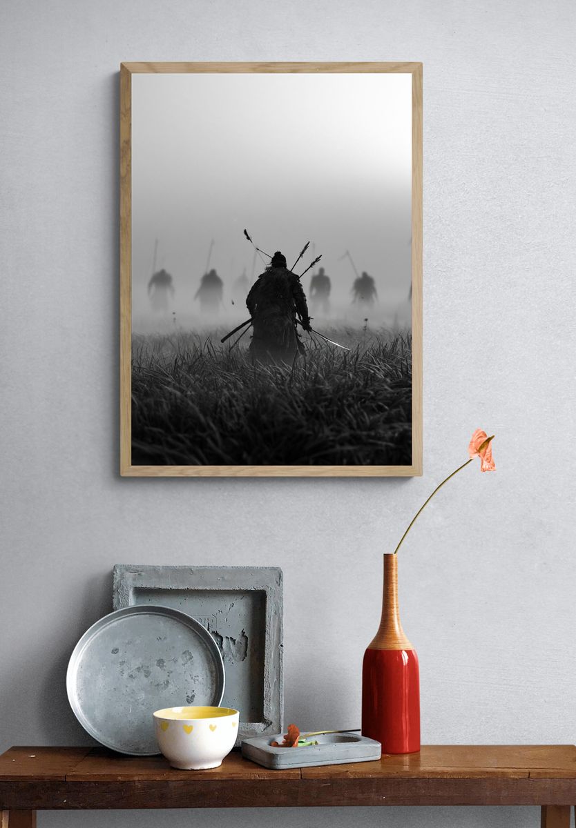 Samurai Mist Field Photography Poster. — room view 3