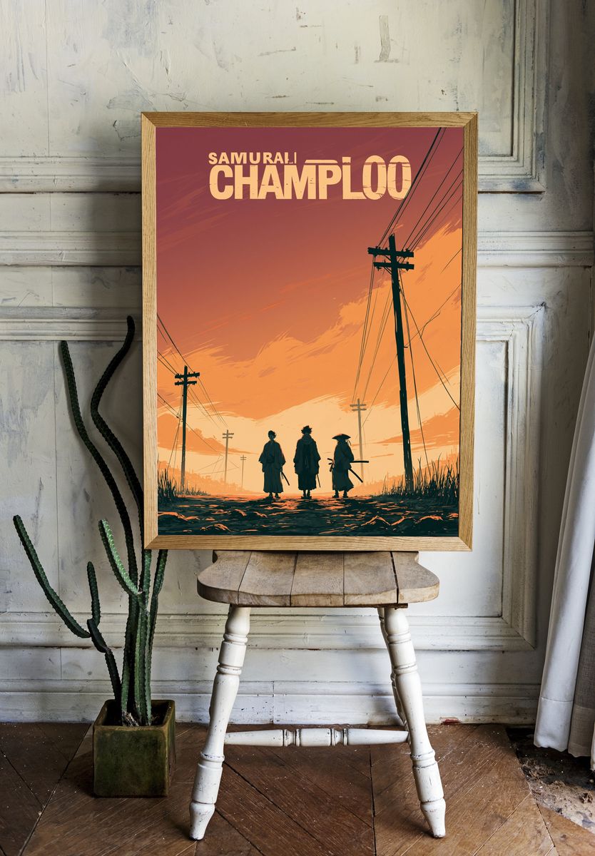 Samurai Champloo Anime Poster. room preview