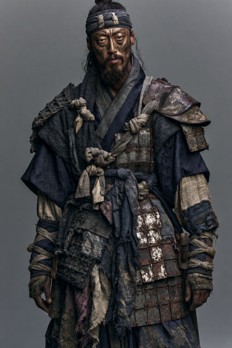 Samurai Warrior Portrait Print. poster — photography art