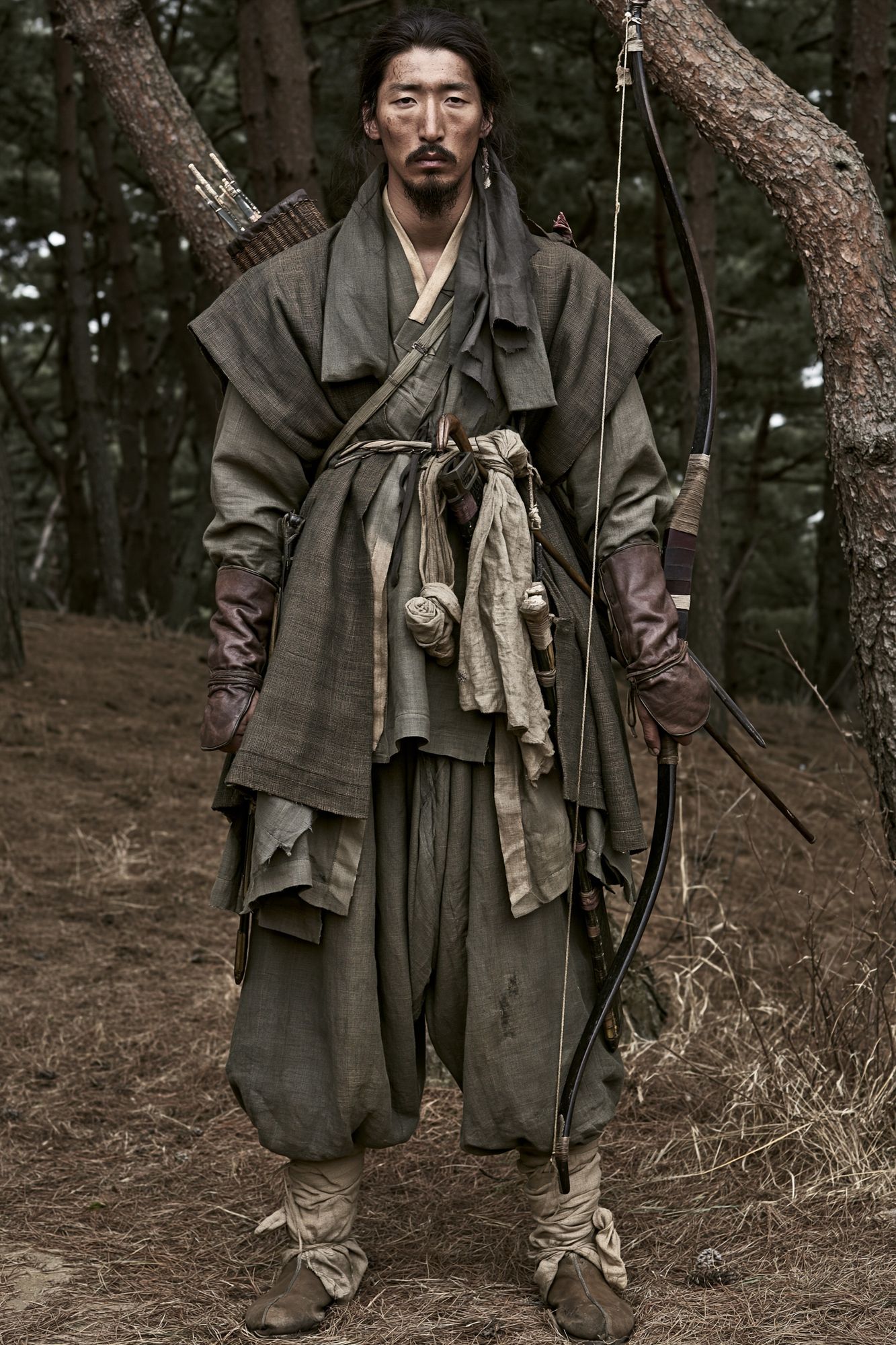 Samurai Archer Portrait Print. poster detail