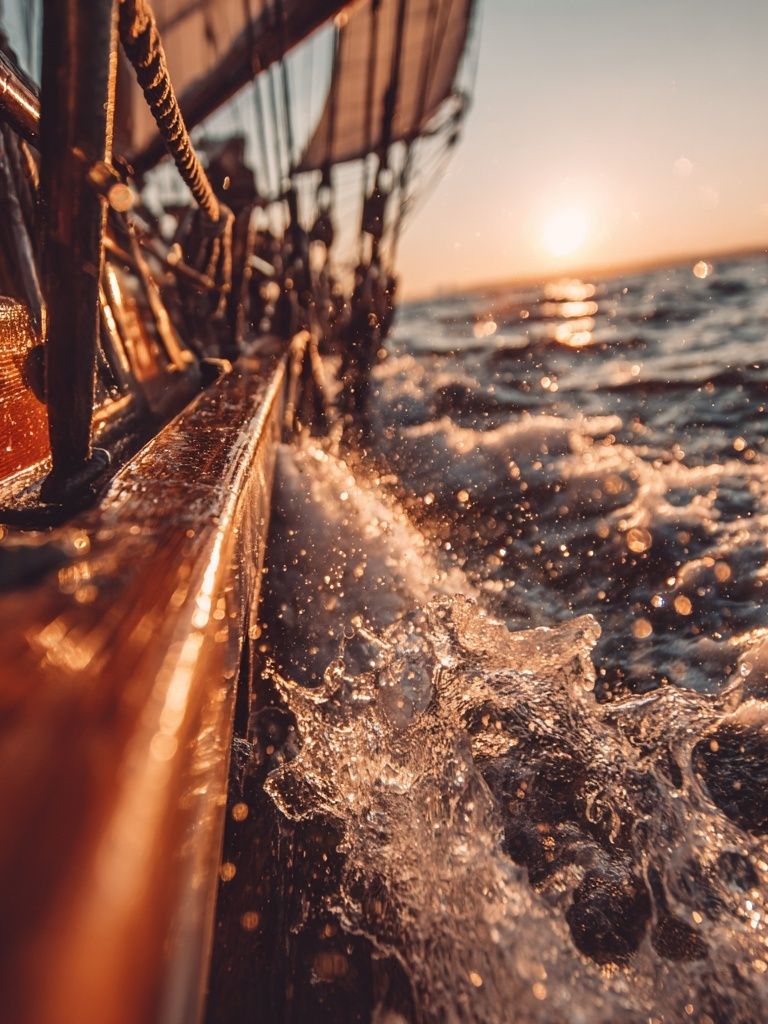 Sailing at Sunset — Photography Print. poster detail