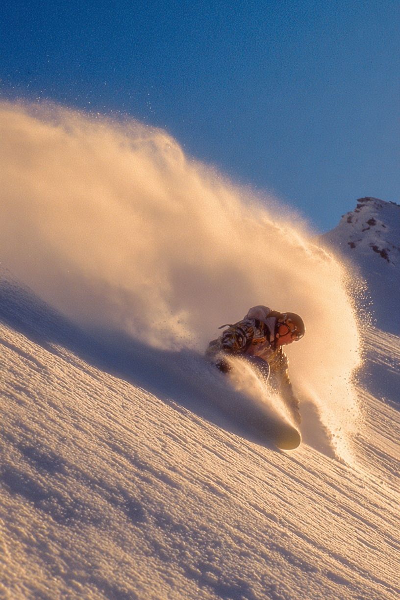 Snowboarder in Action — Photography Print. poster — photography art