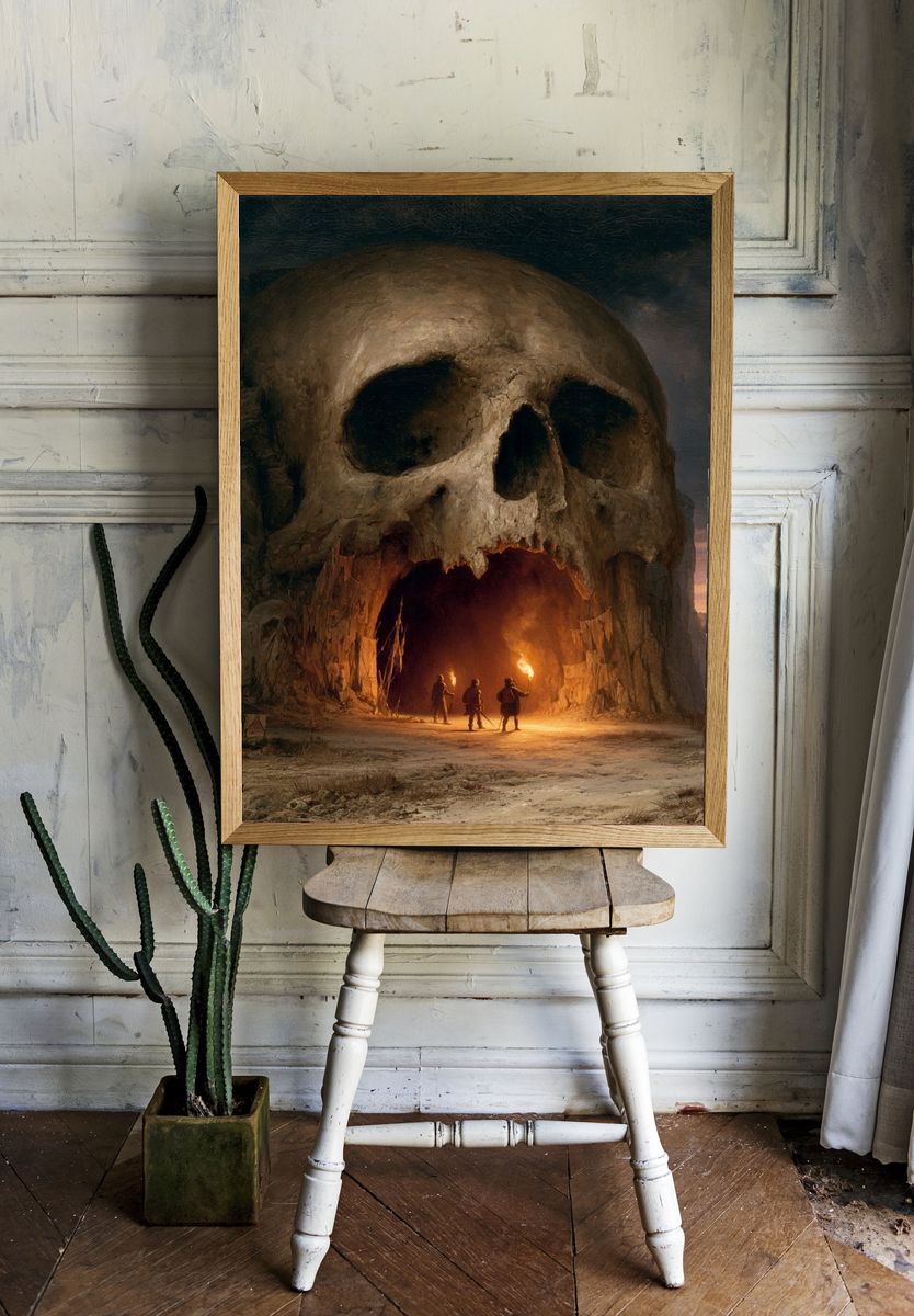 Skull Cave Adventure Print. — room view 1