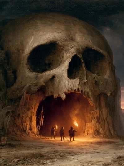 Skull Cave Adventure Print.