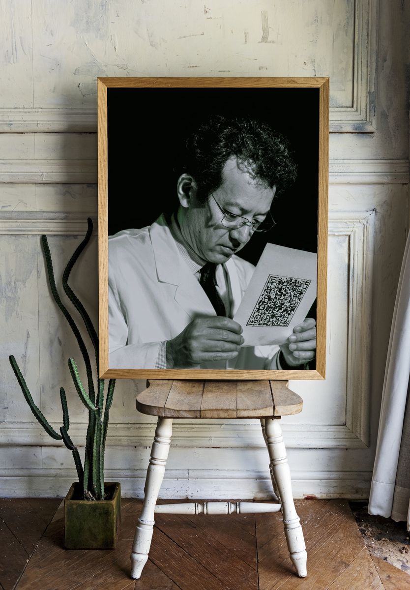 Scientist Portrait Photography Poster. — room view 1