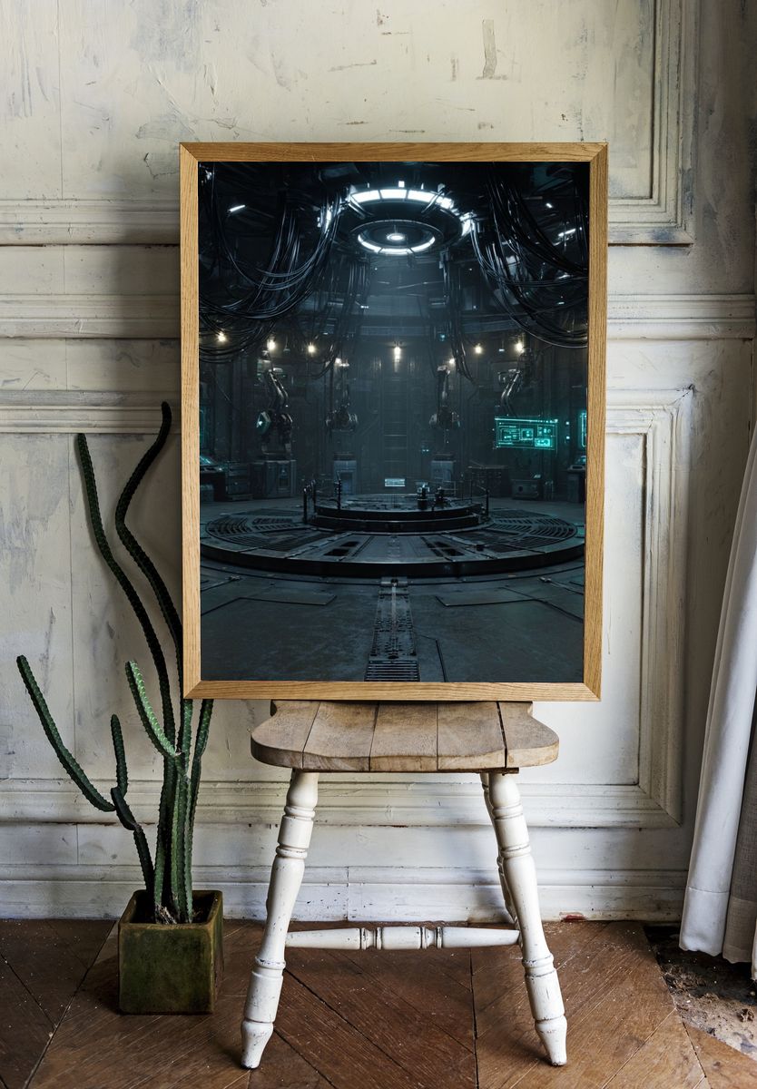 Cyberpunk Reactor Chamber Poster room preview