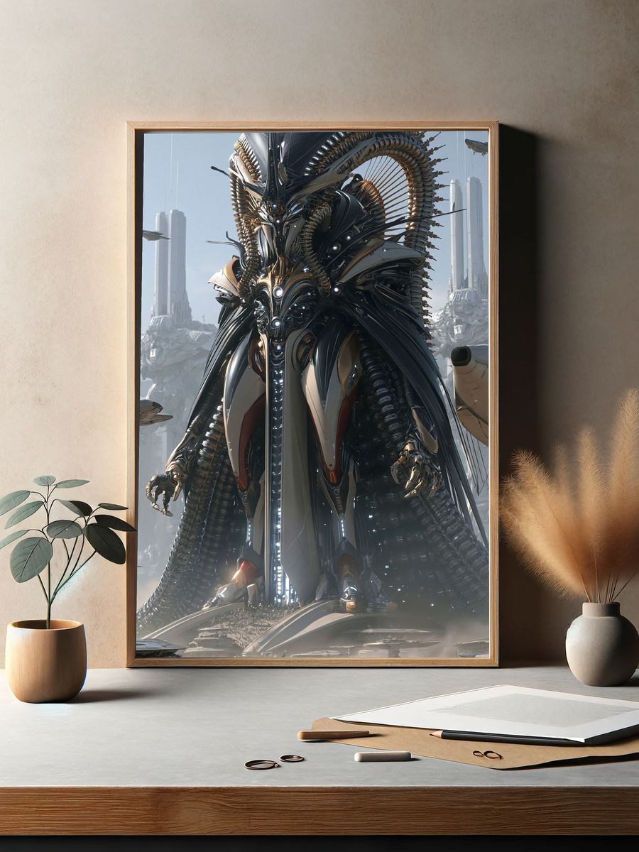 Sci-Fi Colossus Digital Art Poster. — room view 2
