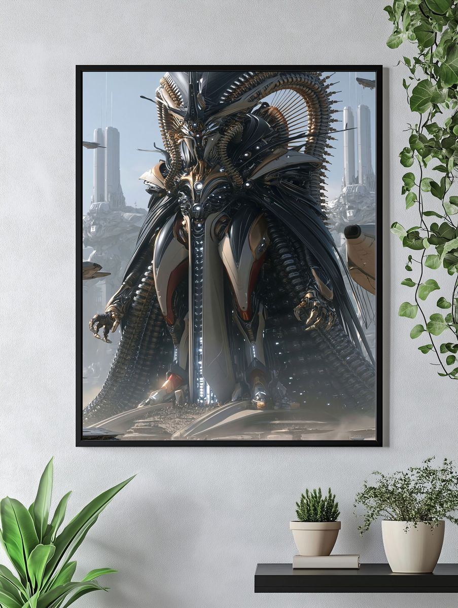 Sci-Fi Colossus Digital Art Poster. — room view 4