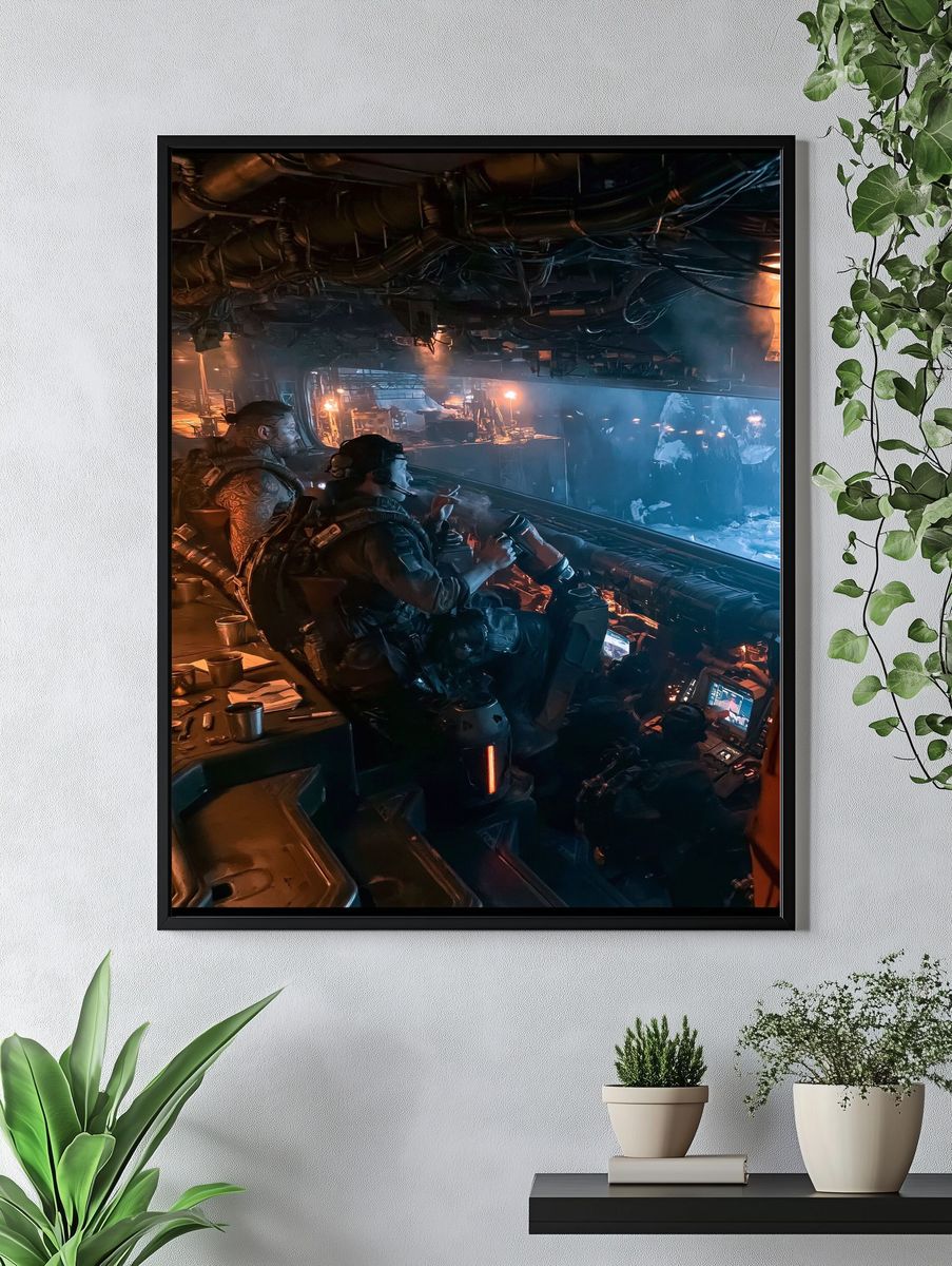 Sci-Fi Military Cockpit Poster. — room view 4