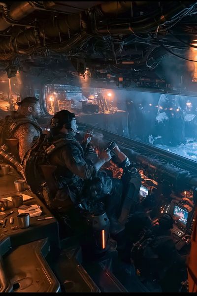 Sci-Fi Military Cockpit Poster. poster print
