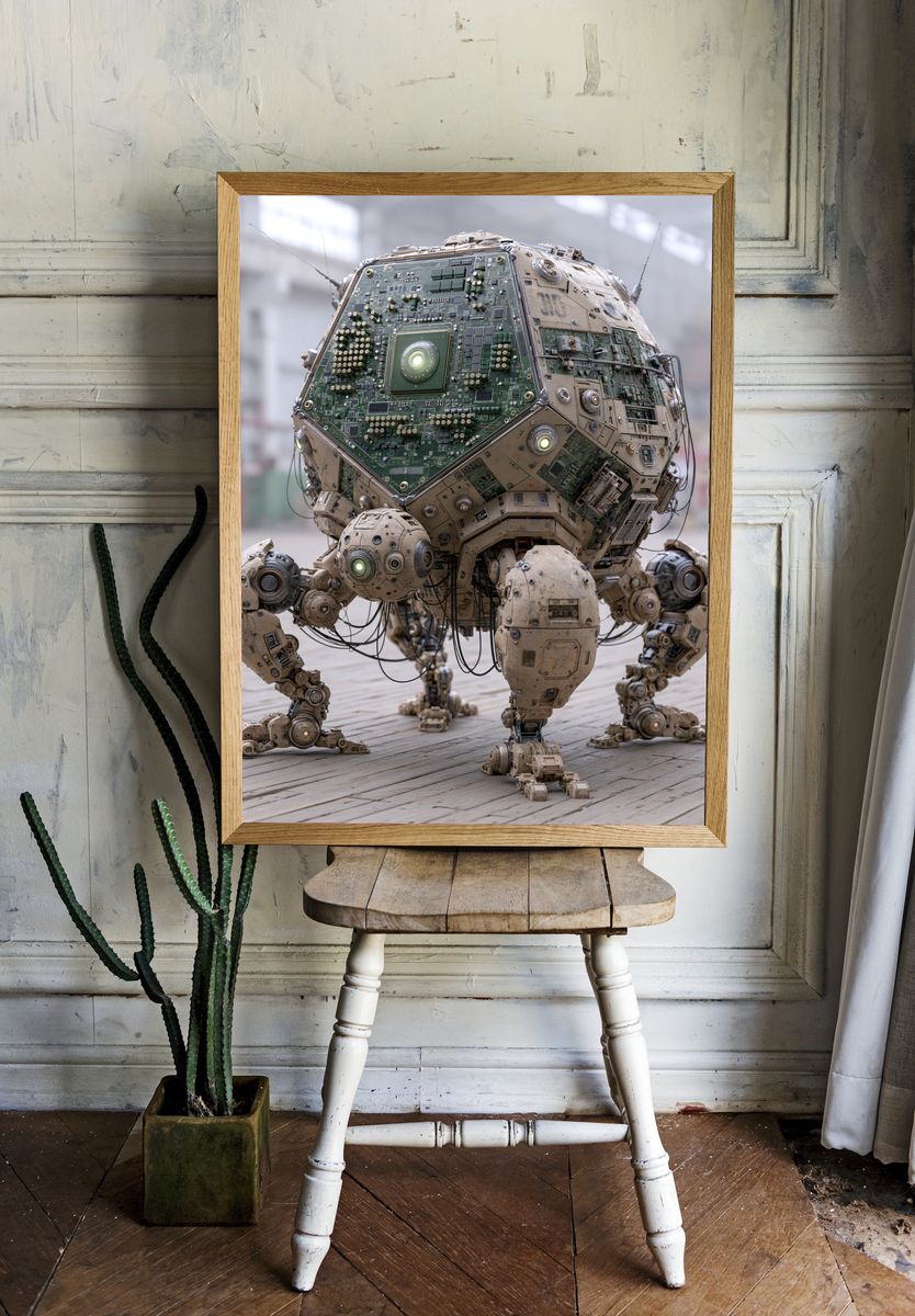 Circuit-Core Robot Poster. room preview