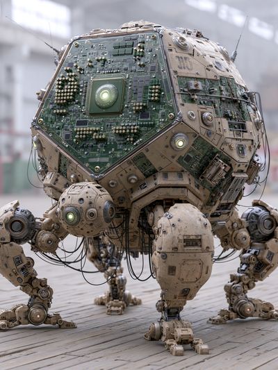 Circuit-Core Robot Poster. poster