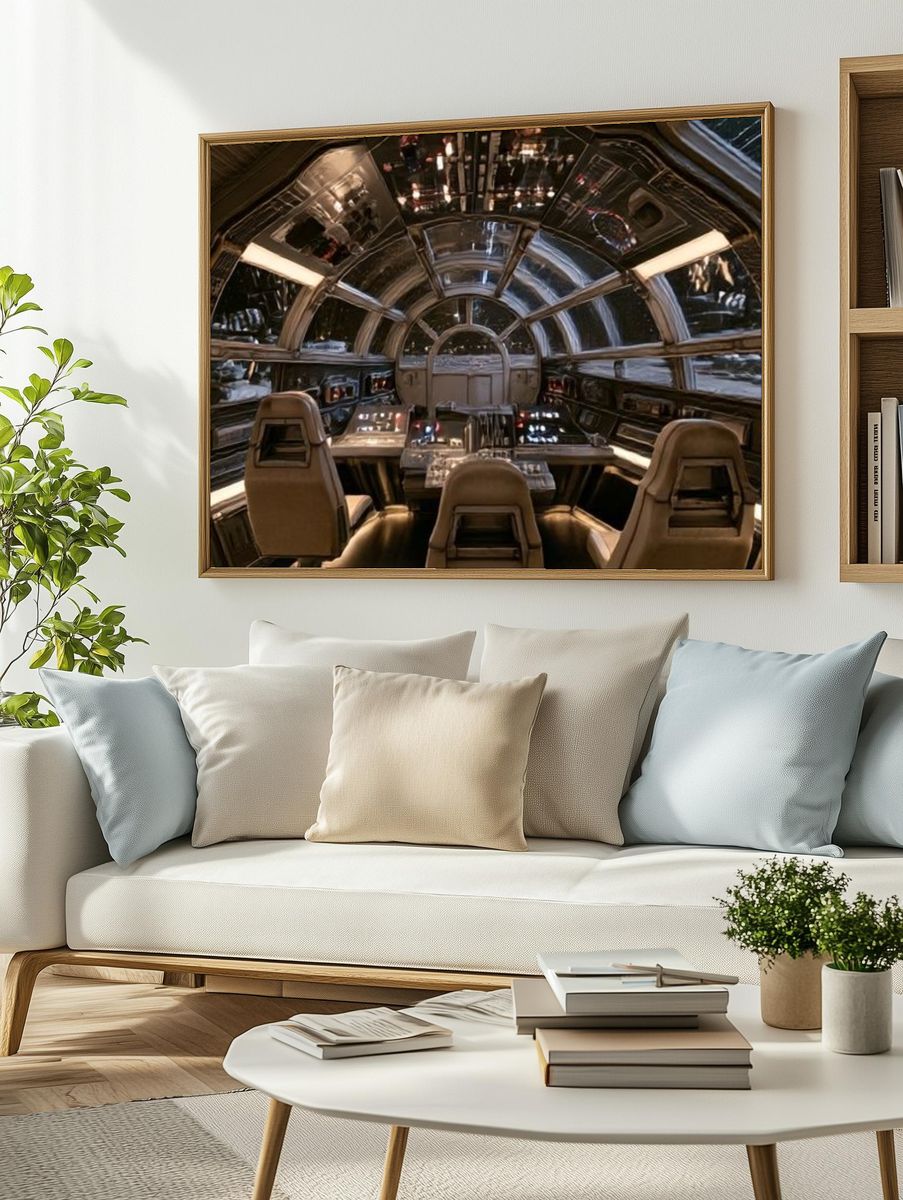 Starship Cockpit Interior Photography Poster. — room view 2