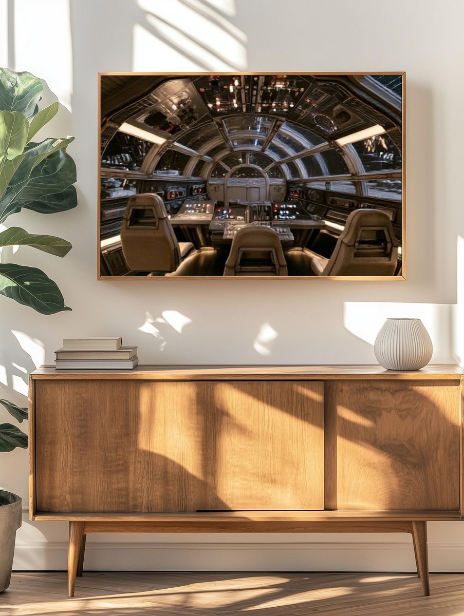 Starship Cockpit Interior Photography Poster. — room view 3