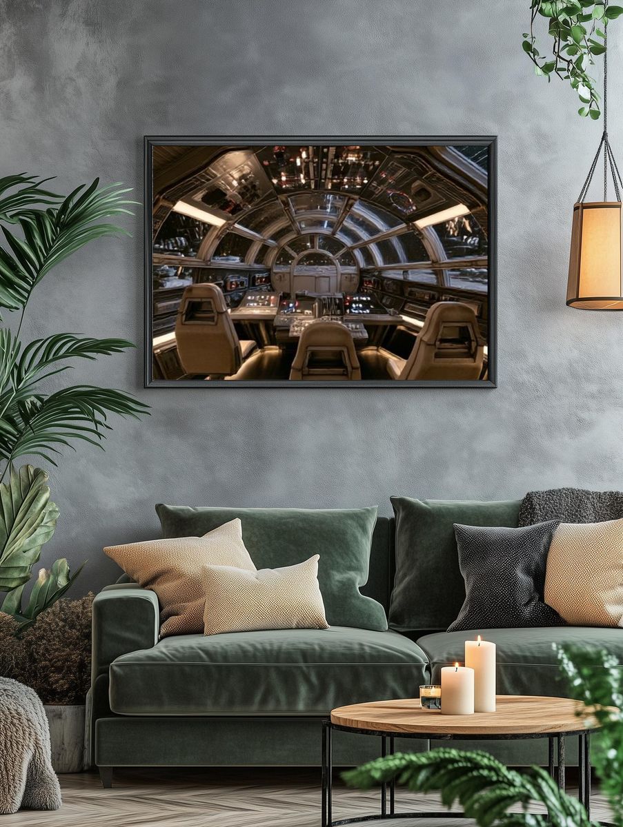 Starship Cockpit Interior Photography Poster. — room view 4