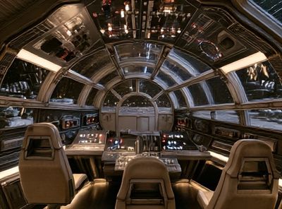 Starship Cockpit Interior Photography Poster. poster